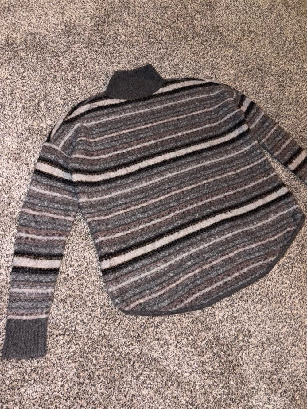 American Eagle Outfitters gray and black striped sweater - Picture 2 of 4